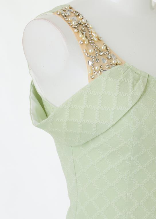 jewels リボンショルダービジューセットアップドレス Jewels リボンショルダービジューセットアップドレス/キャバドレス