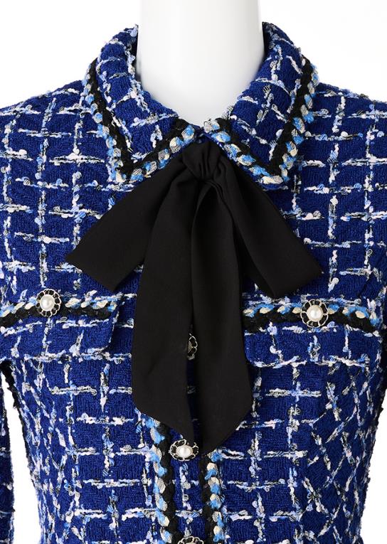 Creminous》カラーツイードブレードワンピース | キャバドレス・ミニ