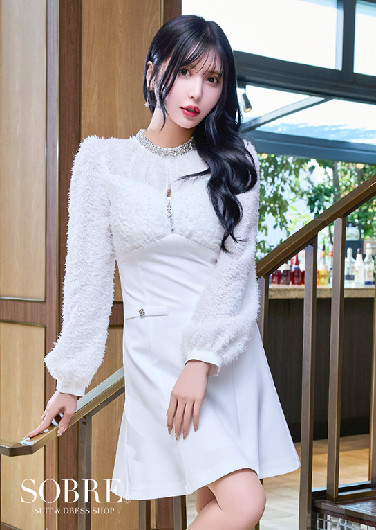 フェザーチュール切替ワンピース