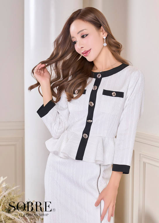 バイカラードッキングワンピース